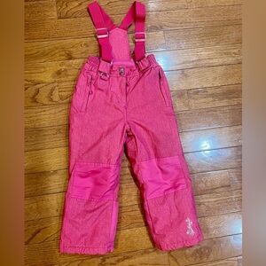 Weatherproof Kids Pink Ski Pants Overalls